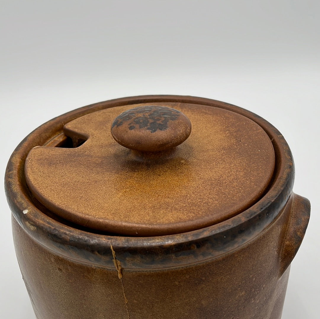 Antique McCoy USA 1420L Ben Pot  Crock with Lid