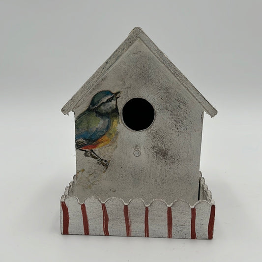 Hand Painted Cottage Style Decorative Bird House