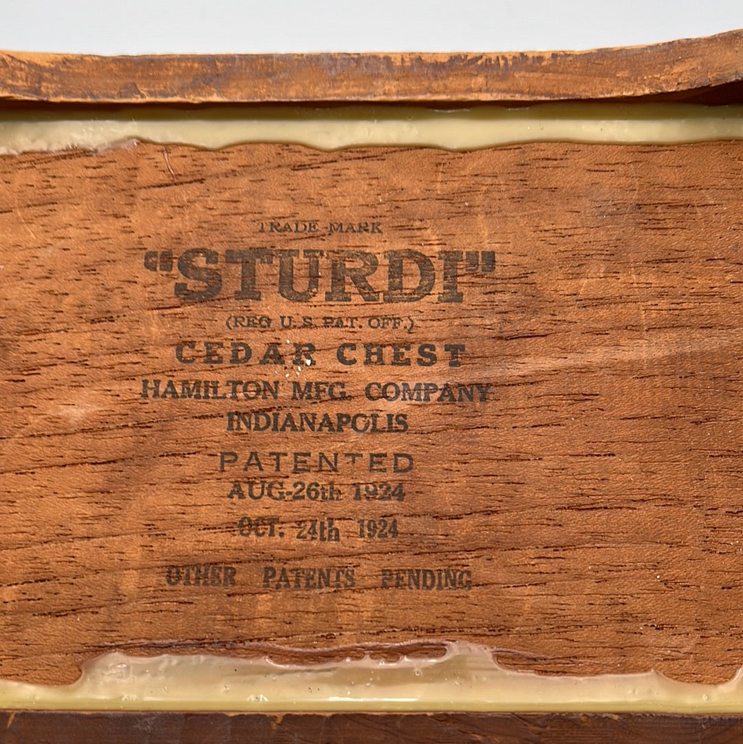 Antique STURDI Cedar Chest Salesman Sample Box