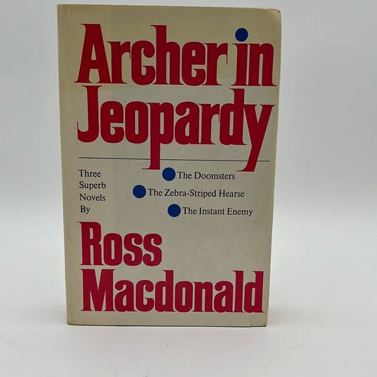 Book: Archer in Jeopardy Ross McDonald Hardcover w/Jacket