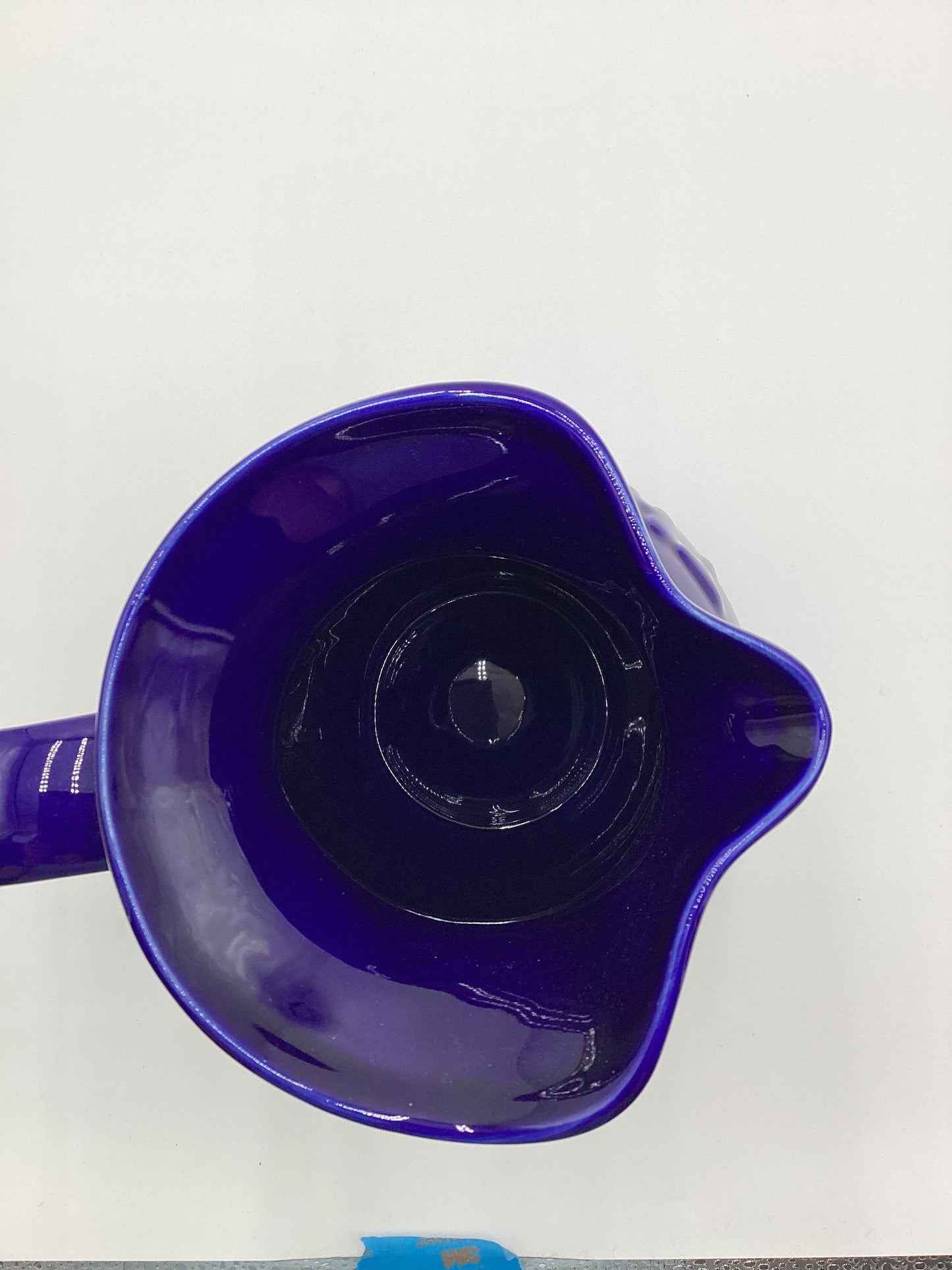 Decorative Cobalt Blue "Thirsty" Ceramic Pitcher