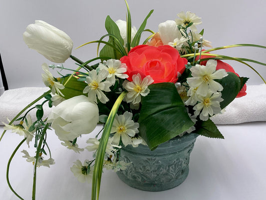 Silk Flower Arrangement - One of a Kind